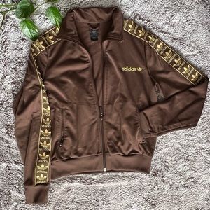 Brown Adidas Track Jacket